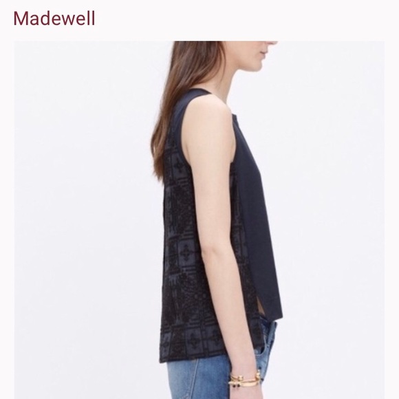 GORGEOUS madewell thread work embroidered tank - Picture 3 of 8